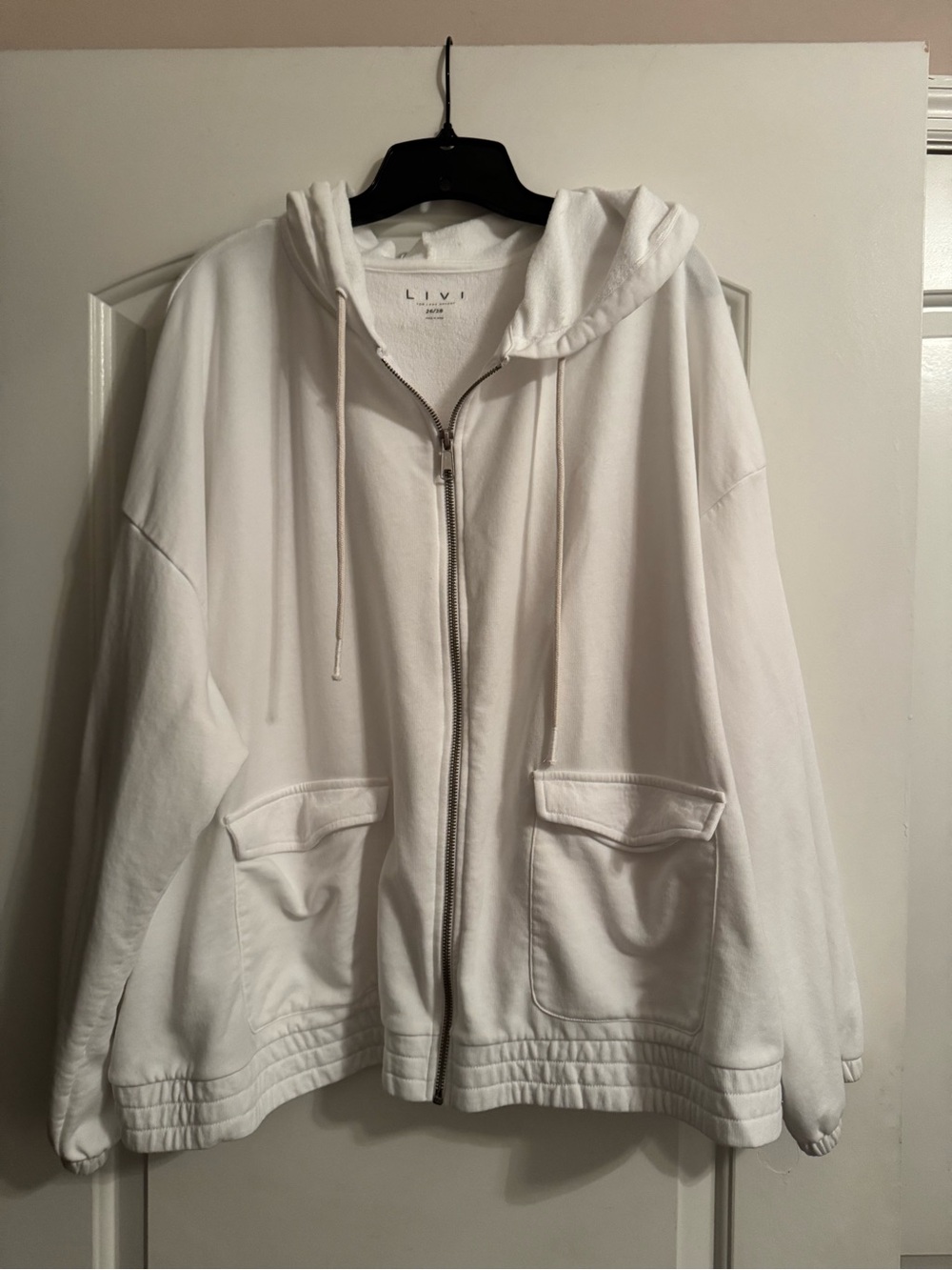 Lane Bryant Livi Collection White Jacket Plus Size 26/28